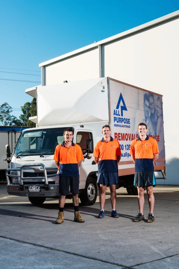 All Purpose Removals & Storage crew standing in front of their truck
